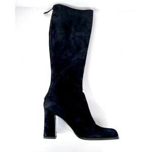 Yves Saint Laurent Size 7M Suede Black Knee-high Boots